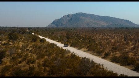 Will Smith heads into the Kalahari Desert. (credit: National Geographic)