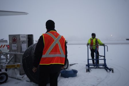 Kuraish Irani, Maintenance Team Leader, Air Canada and Darryl Cruz, Air Canada. (Arrow International Media Ltd & Cantina Media)