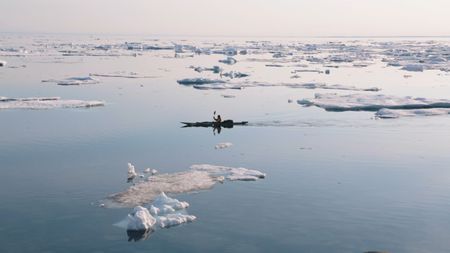 Sarah McNair Landry kayaking in Greenland.  (Mandatory photo credit: Sarah McNair Landry)