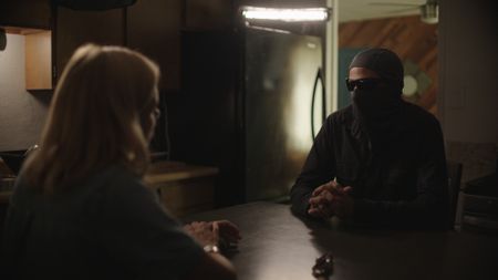 Mariana van Zeller speaks to Magnus about laundering money for the cartel. (National Geographic)