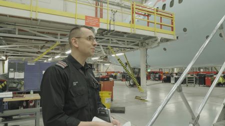 Emilian Kondracki, Aircraft Maintenance Engineer at
Air Canada. (Arrow International Media Ltd & Cantina Media)