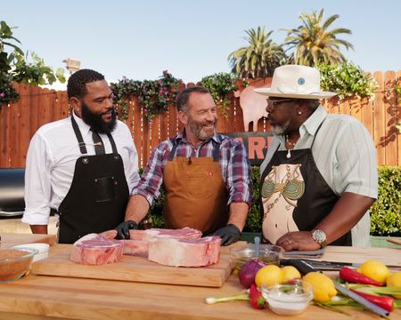 ANTHONY ANDERSON, ADAM PERRY LANG, CEDRIC THE ENTERTAINER (AC BARBEQUE)