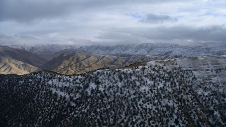 The Atlas Mountains of Morocco blanketed in snow. (BBC Studios Distribution Ltd)
