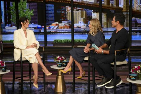 Monica Barbaro, Kelly Ripa, Mark Consuelos