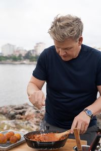 Gordon Ramsay during the final cook in Cuba. (National Geographic/Justin Mandel)