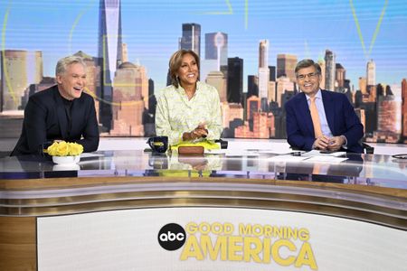 SAM CHAMPION, ROBIN ROBERTS, GEORGE STEPHANOPOULOS