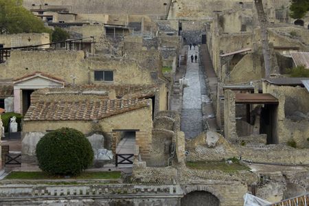 A view of the archaeological site Herculaneum. (National Geographic/Paolo Verzone)