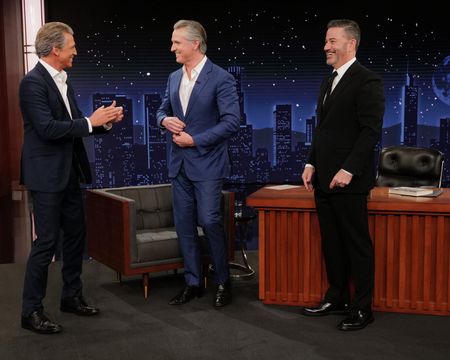 JOSH MEYERS, GOV. GAVIN NEWSOM, JIMMY KIMMEL