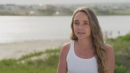 Petru Rebel, contributor, reflecting back on the day of Stuart Anderson's encounter with a shark attack and how her, Jonathan Gersh and Lian Combrinck helped aid his injuries once he was safe and back on land. (National Geographic)