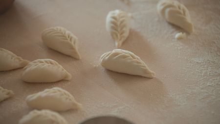 TUCCI IN ITALY - “Sardinia” - Curlurgiones, a traditional Sardinian pasta, are made with a simple pasta dough and traditionally stuffed with potato, pecorino and mint. (National Geographic)TUCCI IN ITALY