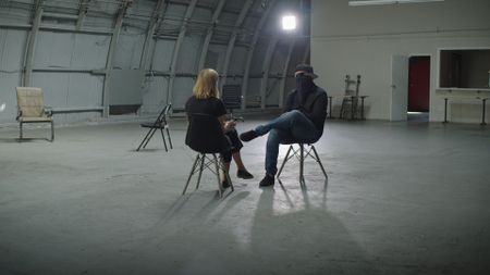 Mariana van Zeller interviews an American working for the cartel, El Gringo. (National Geographic)