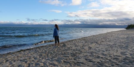 Sheree Marris standing on the beach. (Big Wave Productions)
