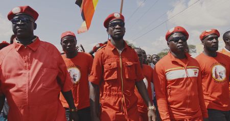 Bobi campaigning in Arua. (Mandatory photo credit:  Southern Films)