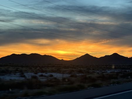 Mountains are seen on the way to the site where the body of Jane Doe was discovered in 1992. (National Geographic/Tom Beard)