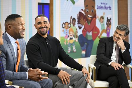 MICHAEL STRAHAN, JALEN HURTS, GEORGE STEPHANOPOULOS