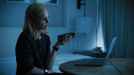 Mariana van Zeller has a phone call with an infamous player in the rehab scams industry in Los Angeles, California. (National Geographic)