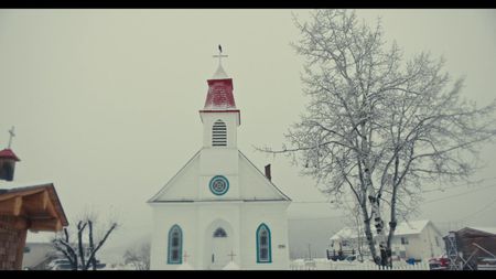 The Catholic Church on the Sugarcane Indian Reserve. (Credit: Sugarcane Film LLC)
