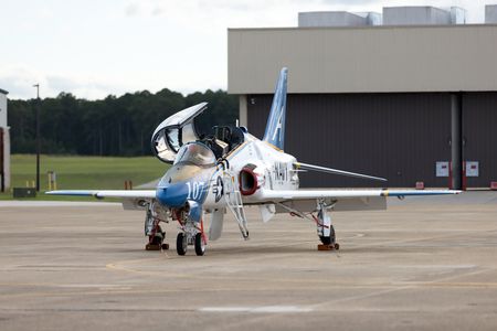 The Commodore of TW-1's assigned T-45 at NAS Meridian. (Credit: National Geographic/Freddie Claire)