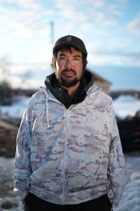 Tig Strassburg on a migratory bird hunt with his son, Evan. (National Geographic/Pat Henderson)