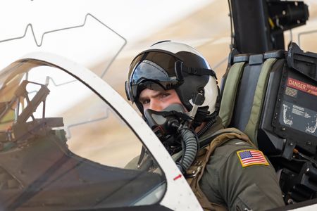 Student LTJG Dylan Horan preparing to taxi. (Credit: National Geographic/Freddie Claire)