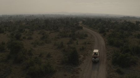 The road to Ol Pejeta Conservancy, where the last two Northern White Rhinos live and are protected against poachers.  (credit: National Geographic)