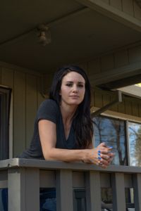 Paradise, CA - Carly Ingersoll at  her home in Paradise, CA. (National Geographic/Sarah Soquel Morhaim)