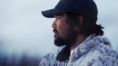 Tig Strassburg searching for passing waterfowl during the spring migratory hunting season. (National Geographic)