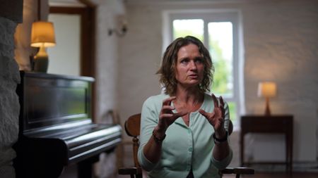 Rihannon Bragg pictured during an interview for Missing: Presumed Dead. (© Spirit Media Studios Limited)