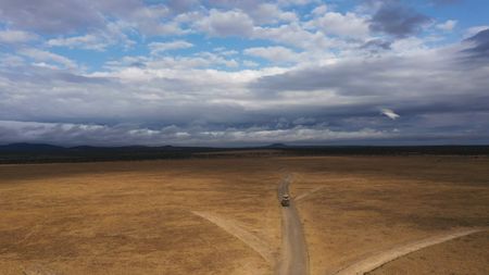 The road to Ol Pejeta Conservancy, where the last two Northern White Rhinos live and are protected against poachers.  (credit: National Geographic)