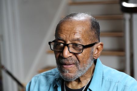 Vinnie Dabney is interviewed at his family home in Roanoke, Va. He is the oldest son of William Dabney, a corporal who served with the 320th Barrage Balloon Battalion on D-Day. (National Geographic/Shianne Brown)