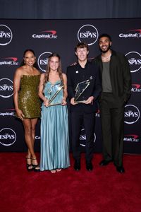 ALLYSON FELIX, MADDIE DIMARIA, GRADY EMERSON, JAYSON TATUM
