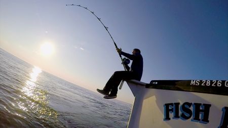 Gloucester, MA - First Mate, Matt Mattson on the Fish Hawk. (PFTV)