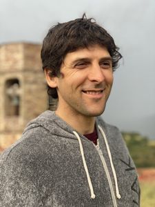 Gerd Serrasolses smiles on a cloudy day in Sort, Spain.  (National Geographic/Gene Gallerano)