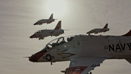 Four jets fly in close formation. (Credit: National Geographic)
