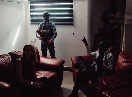 Mariana van Zeller speaks with the cartel. (National Geographic)