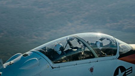 Captain Juston "Poker" Kuch has to take the controls mid-flight. (Credit: National Geographic)