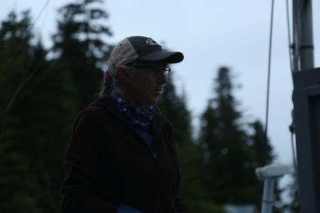 Gail Sterling commercially fishes for salmon. (National Geographic/Wayne Moss)