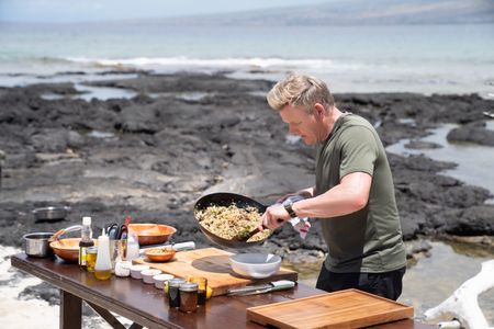 Gordon Ramsay during the final cook in Hawaii. (National Geographic/Justin Mandel)