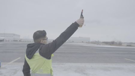 Sully Momla, Wildlife Control Officer at Toronto Pearson International Airport. (Arrow International Media Ltd & Cantina Media)