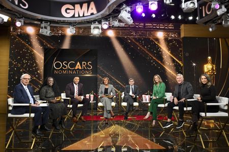 CHRIS CONNELLY, KELLEY CARTER, MICHAEL STRAHAN, ROBIN ROBERTS, GEORGE STEPHANOPOULOS, LARA SPENCER, SAM CHAMPION, GINGER ZEE