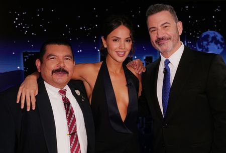 GUILLERMO RODRIGUEZ, EIZA GONZÁLEZ, JIMMY KIMMEL