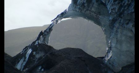 Melting arc made of glacial ice.  (credit: National Geographic)