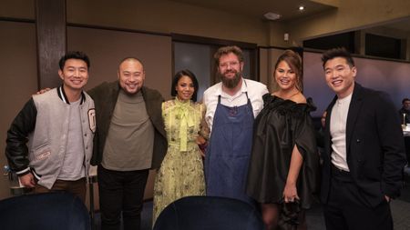 SIMU LIU, DAVID CHANG, REGINA HALL, MICHAEL CIMARUSTI, CHRISSY TEIGEN, JOEL KIM BOOSTER
