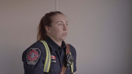 Victoria Lam, First Class Firefighter at Toronto Pearson. (Arrow International Media Ltd & Cantina Media)