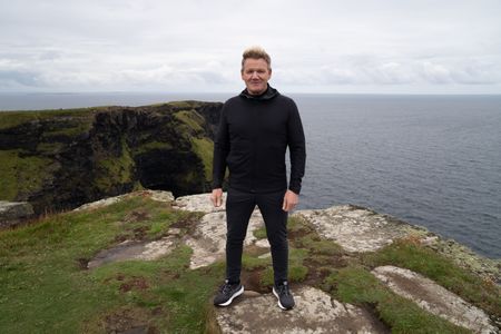 Gordon Ramsay at the Cliffs of Moher. (National Geographic/Justin Mandel)