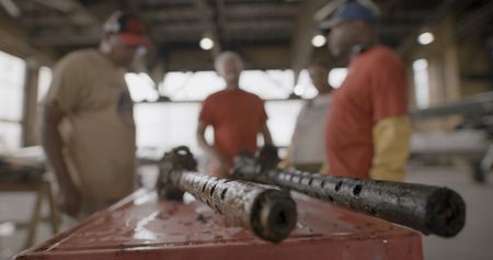 These machine guns were part of Lt. Frank Moody's recovered P-39 Airacobra. (National Geographic)