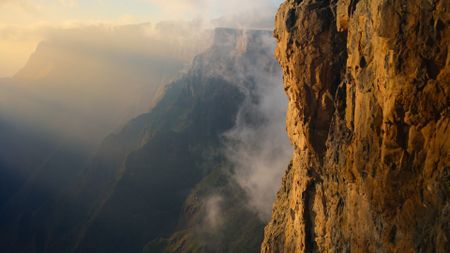 A steep, rocky landscape in South Africa. (National Geographic)
