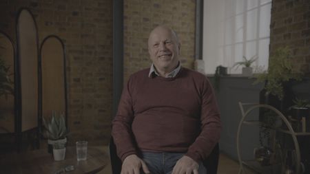 Sandy Robertson pictured during an interview for Missing: Presumed Dead. (© Spirit Media Studios Limited)