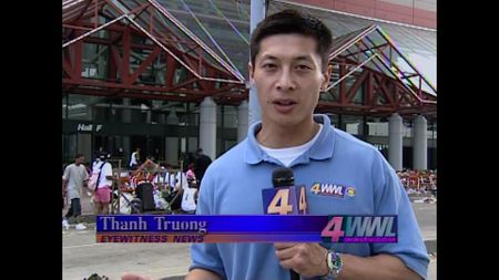 WWL reporter Thanh Truong describes the current and dire situation from the Convention Center following Hurricane Katrina in 2005. (Kurator/Tegna/WWL)