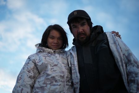 Tig Strassburg on a migratory bird hunt with his son, Evan. (National Geographic/Pat Henderson)